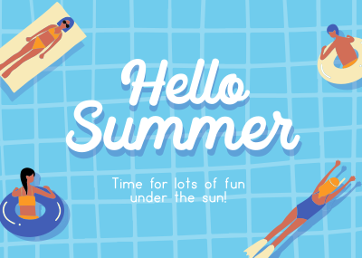 Southern Summer Fun Postcard Image Preview