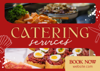 Savory Catering Services Postcard Design