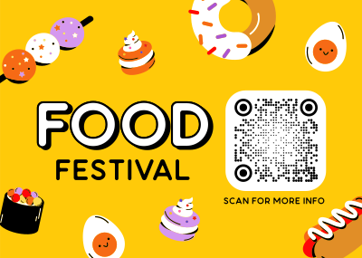 Our Foodie Fest! Postcard Image Preview