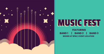 Music Fest Facebook ad Image Preview