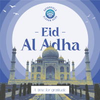 Eid Al Adha Temple Instagram post Image Preview