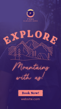 Explore Mountains Instagram Story Design