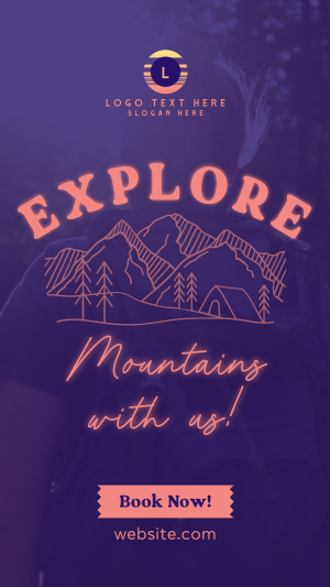 Explore Mountains Instagram story Image Preview