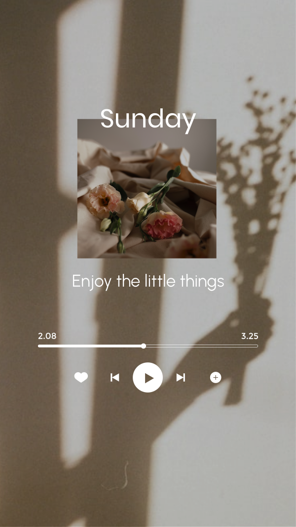 Sunday Music Player Instagram Story Design Image Preview