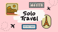 Stickers Solo Traveler Facebook Event Cover Design