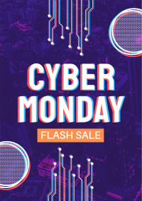 Cyber Monday Flash Sale Flyer Design