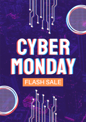 Cyber Monday Flash Sale Flyer Image Preview