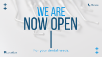 Dental Clinic Opening Facebook Event Cover Design
