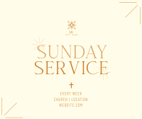 Earthy Sunday Service Facebook Post Image Preview