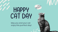 Simple Cat Day Facebook event cover Image Preview