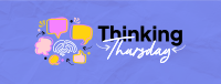 Simple Quirky Thinking Thursday Facebook cover Image Preview