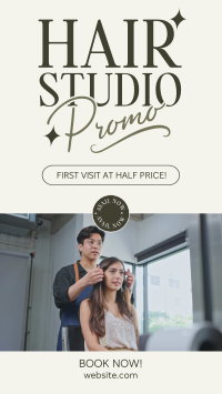 Hair Studio Promo Instagram Reel Design