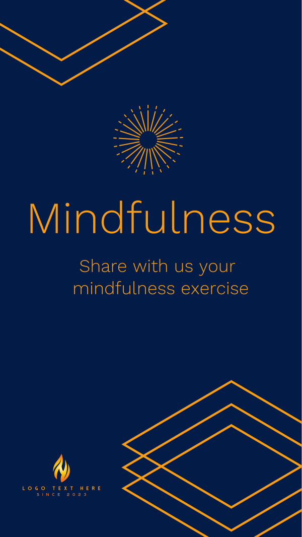 Mindfulness Exercise Instagram Story Design Image Preview