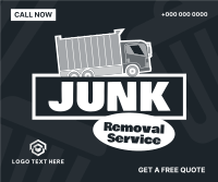Junk Removal Stickers Facebook Post Design
