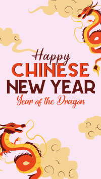 Chinese New Year Dragon Instagram Story Design