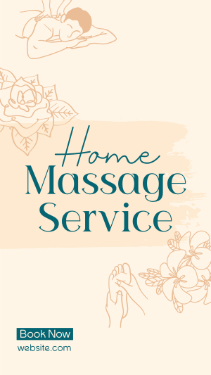 Home Massage Service Instagram story Image Preview