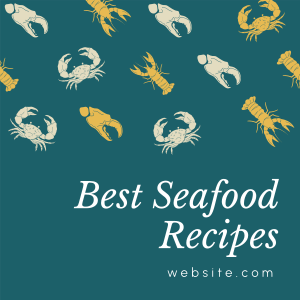 Seafood Recipes Instagram post Image Preview