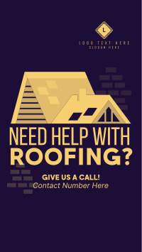 Roof Construction Services Instagram Story Design