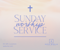 Blessed Sunday Service Facebook Post Design