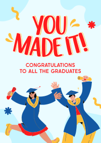 Quirky Graduation Poster Image Preview