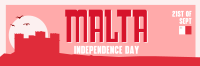 Mid-Century Malta Independence Day Twitter Header Image Preview