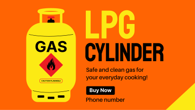 Gas Cylinder Facebook event cover Image Preview