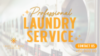 Professional Laundry Service Facebook Event Cover Design