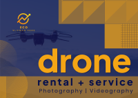 Geometric Drone Photography Postcard Image Preview