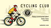 Fitness Cycling Club Facebook Event Cover Design