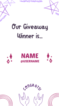 Very Peri Giveaway Winners Facebook story Image Preview