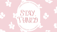 Floral Anniversary Giveaway Facebook event cover Image Preview