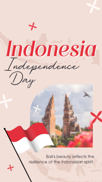 Independence Bali Indonesia Facebook Story Design