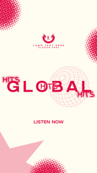 Global Music Hits Facebook Story Design