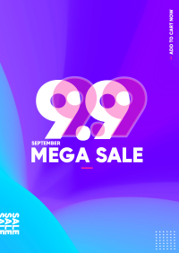 9.9 Mega Sale Flyer Design