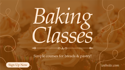 Baking Classes Facebook event cover Image Preview