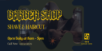 Retro Barber Shop Twitter Post Image Preview