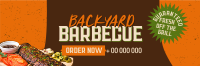 Backyard Barbecue Modern Twitter Header Design