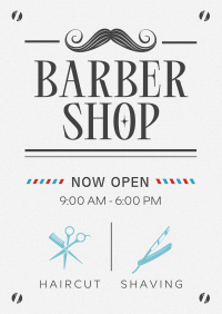 Classic Barber Shop Opening Poster Preview