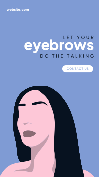 Expressive Eyebrows Facebook story Image Preview