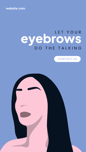 Expressive Eyebrows Facebook story Image Preview