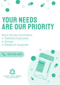 Your Needs Are Our Priority Poster Design