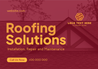 Roofing Solutions Postcard Image Preview