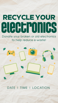 Recycle your Electronics Instagram story Image Preview