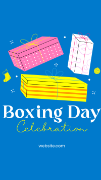 Ho Ho Boxing Day Facebook Story Image Preview