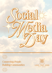 Y2K Social Media Day Poster Image Preview
