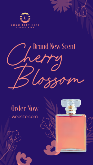 Elegant Flowery Perfume Facebook story Image Preview