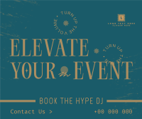 Book The Hype DJ Facebook Post Design