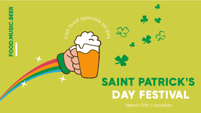 Saint Patrick's Fest Facebook event cover Image Preview