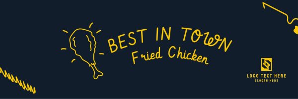 Fried Chicken Twitter Header Design Image Preview