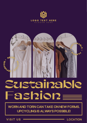 Minimalist Sustainable Fashion Flyer Image Preview